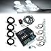 Ediors 120W 4 HID Bulbs Hide-A-Way Emergency Hazard Warning Strobe Lights