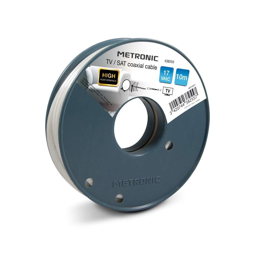 Coaxial Cable TV/Sat - 17 VAtC - 10 m white