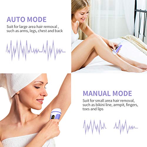 IPL Laser Facial Hair Removal for Women -500,000 Flashes Painless Permanent Hair Remover