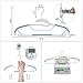 SONGMICS 50 Pack Coat Hangers, Premium Quality Plastic Suits Hangers, Heavy Duty, S-Shaped Opening, Non-Slip Durable, Space Saving, 360º Swivel Hook, 16.3 inch Wide, UCRP41M-50A