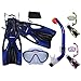 Promate Junior Snorkeling Scuba Diving Mask DRY Snorkel Fins Set for Kids/ SCS0040