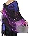 Fashion Nebula Galaxy Twinkle Stars Print Chiffon Scarf Purple