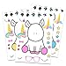 PartyNow Unicorn Stickers (24-Pack) with Changeable Faces - Rainbow Unicorn Party Favors for Kids
