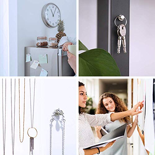 Aistuo Magnete für Magnettafel,15 Stücke Magnetische Push Pins für Kühlschrank, N52 Magnete mit Griff,Magnettafel und Whiteboard