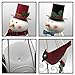 Juegoal 2 Pack Snowman LED Candle Lantern Metal Christmas Lights Battery Operated Indoor Xmas Holiday Party Decoration