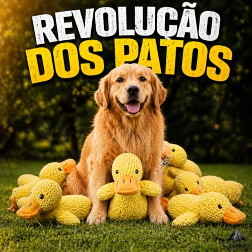 Brinquedo de Pelúcia para Cachorro em Formato de Pato Amarelo Macio e Interativo Ideal para Morder Brincar e Entreter o Pet (Grande, PET)