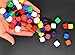 HD DICE 48 Pcs Blank DIY Dice Cubes, 16mm, 8 Colors, Acrylic, Hexahedron, Multicolor, Games