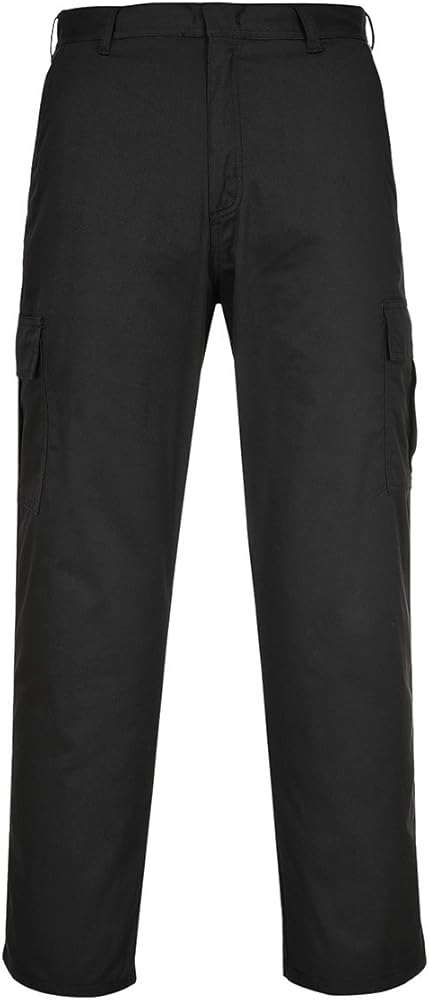 mens black combat work trousers