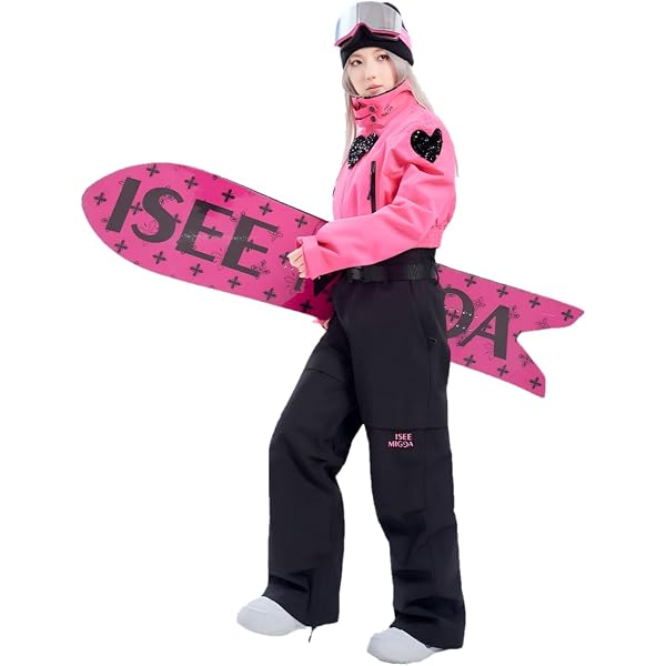 Amazon.com: ISEE MIGGA Ski Suit Women One Piece Snowsuit Slim Snow