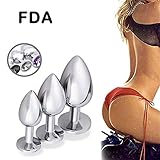 Ichliebe Stainless Steel 3PCS an~al Bu~tt P~lu~g-Trainer Pro~STA~te Ma~ssage for Male Female and Beginner Kit