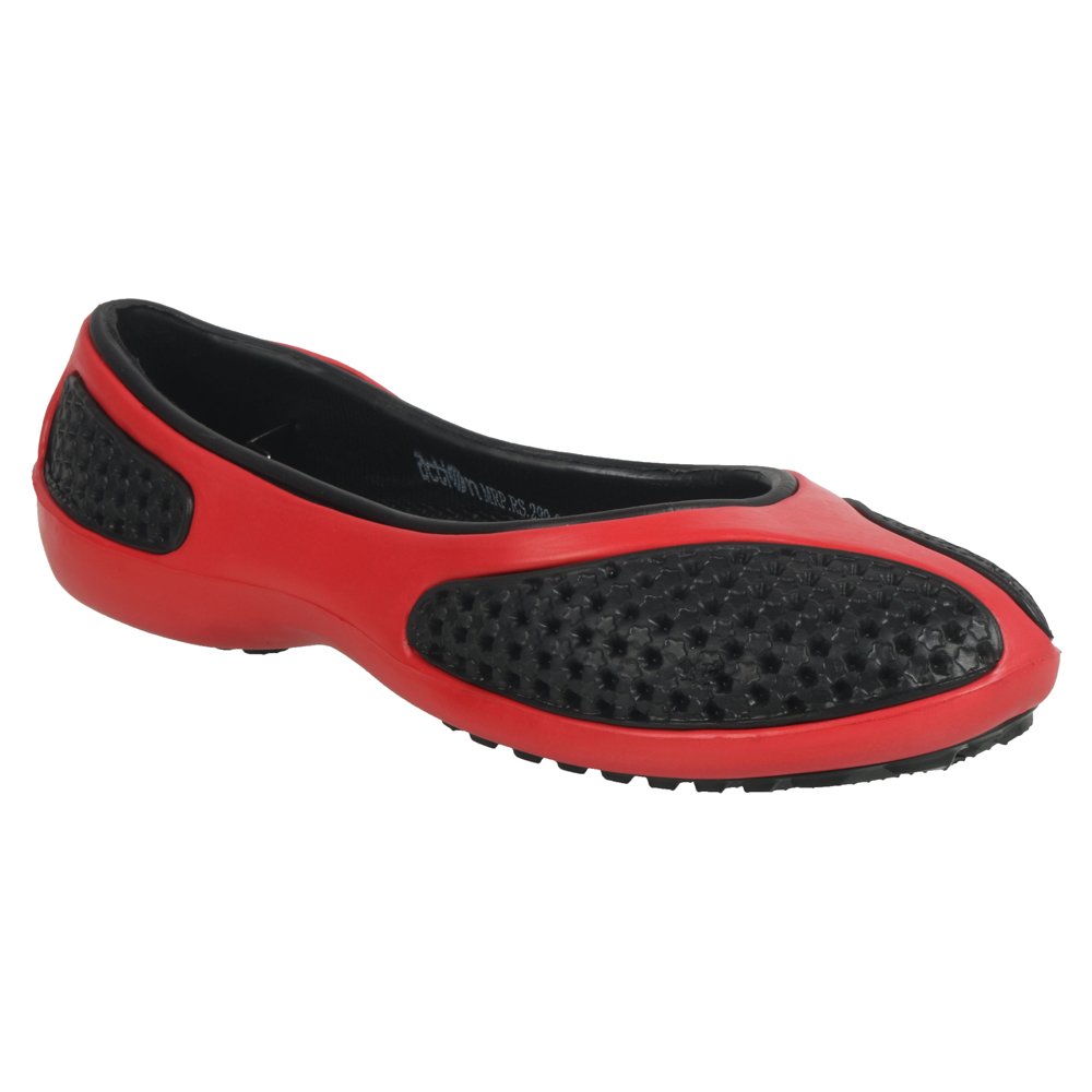 action shoes women eva clogs belly shoes 1301-black-red
