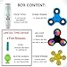 Best Fidget Spinner Set, Including 3 Spinners: LED Fidget Spinner, Blue High Speed Tri Spinner, Flower Spinner for Small Hands and the New Fidget Stick Toy. 2 Free Surprising Bonuses Inside!