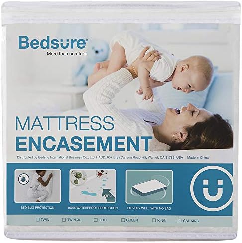 Bedsure Mattress Cover Full Size Mattress Protector Waterproof Zippered Mattress Encasement