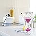 SZAT PRO Hourglass, Sand Timer 30 Min/Mins Hour Glass with Gift Box Package(Pink,Crystal)