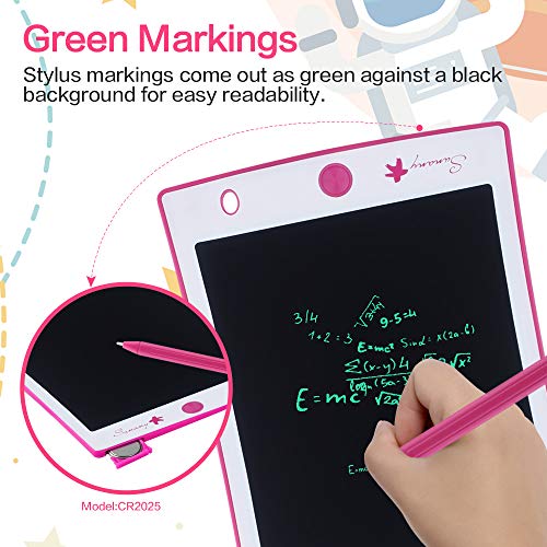 LCD Writing Tablet, Electronic Drawing Board and Doodle Board Gifts for Kids at Home and School (Pink)