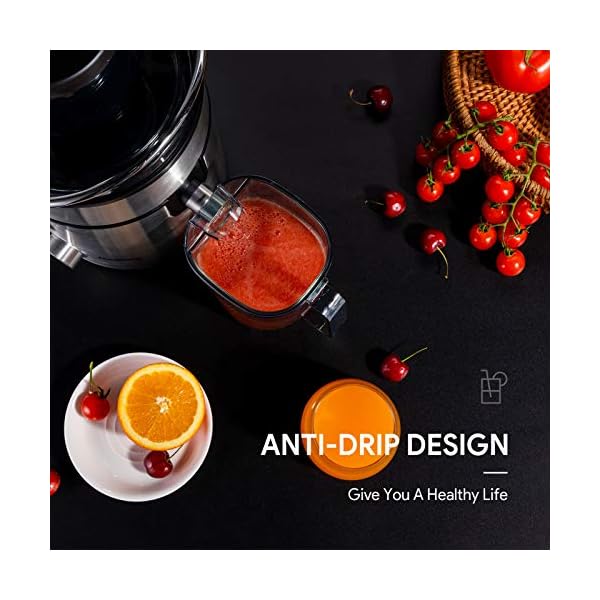 Juicer-Bagotte-Upgraded-800W-23500Rmin-MAX-Speed-Large-Juicer-Machine-85mm-Wide-Mouth-for-Whole-Fruit-and-Vegetable-Dual-Speed-Setting-Easy-to-Clean Juicer, Bagotte Upgraded 800W 23500R/min MAX Speed Large Juicer Machine, 85mm Wide Mouth for Whole Fruit and Vegetable, Dual Speed Setting, Easy to Clean