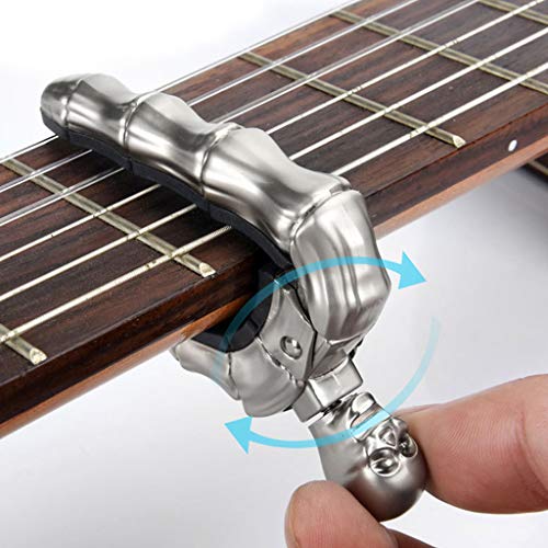 Forgun Skull Guitar Capo Knob Design Universal 4 5 6 12 String Ghost Finger Guitar Capo