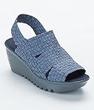 Level Woven Stretch Platform Sandals