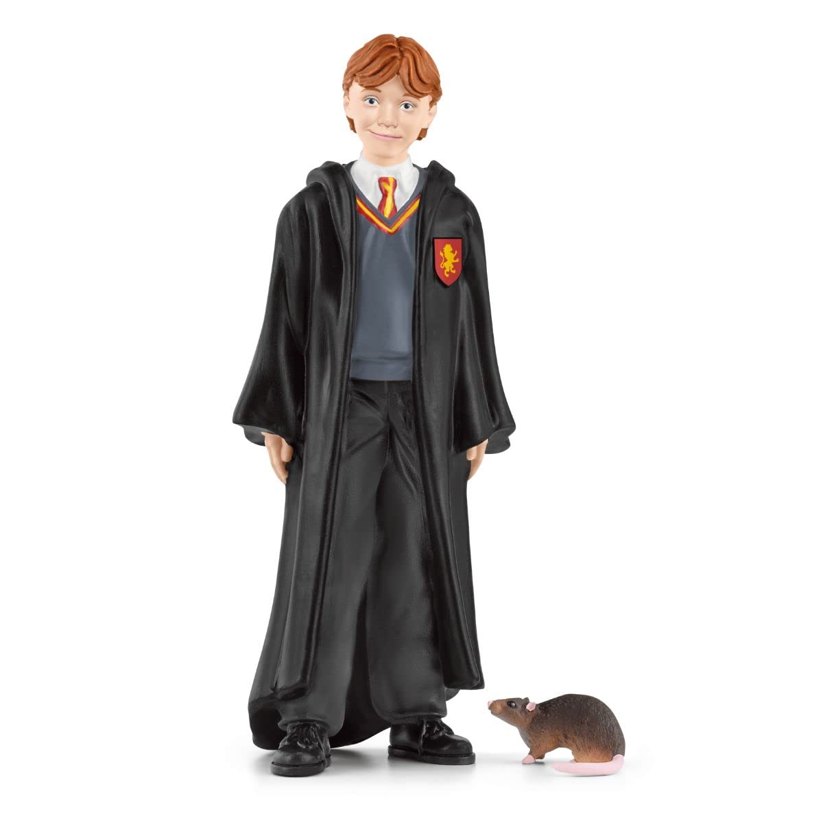 SCHLEICH Harry Potter - Ron Weasley and Scabbers the Rat - 2 PC Harry Potter Set - Wizarding World Collectible Figures for Kids and Adults - Toys for Ages 6+ | 42634
