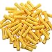 AIRIC UL Listed Yellow Butt Connectors Crimp Splice Terminals 100pcs 12-10 AWG Electrical Connector, Fully Insulated PVC Wiring Crimps Terminal for 12,10 Gauge Wire