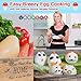 Silicone Egg Cooker Cups, Set of 6 Plus Recipes Booklet :: Nonstick for Easy Hard Boiled Eggs Without the Shell :: Makes Poached, Scrambled & Egg Bites Too :: Microwave & Dishwasher Safe,by Yooreka