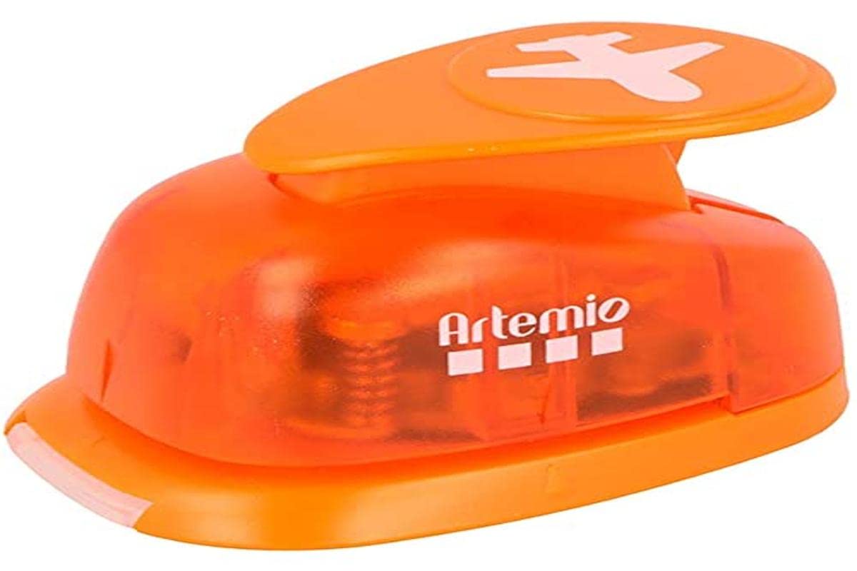 Artemio VIHCP289 Hole Punch, Plastic, Orange, 8.5 x 5 x 12 cm