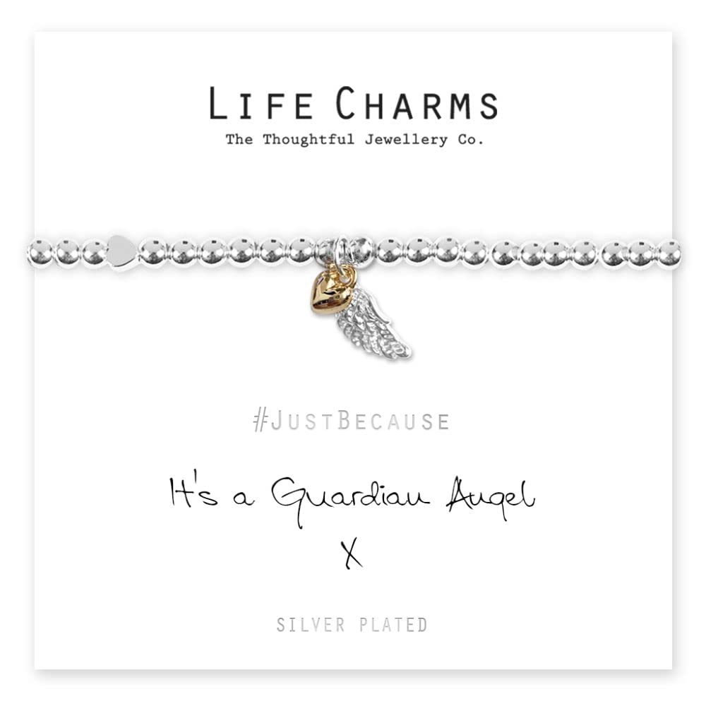 Life Charms Women Jewellery Guardian Angel Bracelet Wristband Ladies Gift