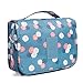 HaloVa Toiletry Bag Multifunction Cosmetic Bag Portable Makeup Pouch Waterproof Travel Hanging Organizer Bag for Women Girls, Dark Blue