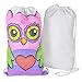 Color Your Own Arts And Crafts Drawstring Backpack Tote Bags (12)
