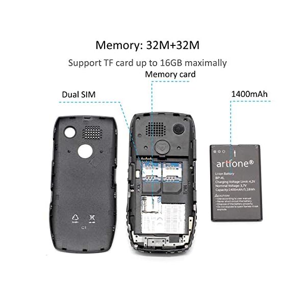 artfone-senior-cell-phone-with-large-keys-and-without-contract-dual-SIM-pensioner-cell-phone-1400-mAh-battery-Long-standby-time-177-inch-color-display-2G-GSM-phone-with-charging-station artfone senior cell phone with large keys and without contract, dual SIM pensioner cell phone, 1400 mAh battery Long…