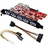 Inateck Superspeed 7 Ports PCI-E to USB 3.0 Expansion Card - Interface USB 3.0 5-Port & 2 Rear USB3.0 Port Express Card Desktop with 15 pin SATA Power Connector [ Include with A 4pin to 2x15pin Cable + A 15pin to 2x 15pin SATA Y-Cable ]