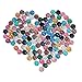 SBYURE 120 Pieces Resin Round Flat Back Mixed Shinny Color for Jewelry Making,DIY, Crafts,12mm