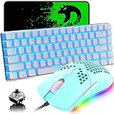 Gaming Keyboard and Mouse,3 in 1 Blue LED Backlit