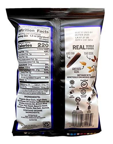 FOOD SHOULD TASTE GOOD Tortilla Chips Blue Corn, 1.5 Ounce