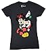 Disney Mickey Minnie Mouse Mistletoe Kiss Juniors T-Shirt