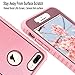 ULAK Compatible with iPhone 8 Plus Case, Heavy Duty Shockproof Flexible TPU Bumper Case Anti-Slip Lightweight Front and Back Hard Protective Cover 5.5 inch, Rose Gold Bling