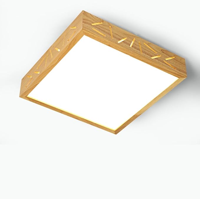 Wohnzimmer-Schlafzimmer-quadratisches hölzernes LED-Deckenleuchte