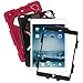 ACEGUARDER Apple Ipad Mini 2 Mini 1&2 Case Waterproof Rainproof Shockproof Kids Proof Case for Ipad Mini 2 Mini 1&2(Gifts Outdoor Carabiner + Whistle + Handwritten Touch Pen) (RED/BLACK)