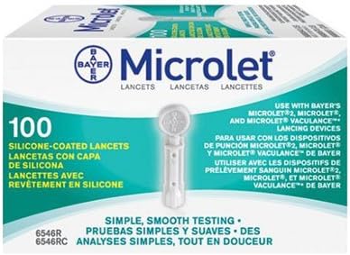 Bayer's Coloured Lancets - Box of 100-MICROLET