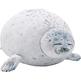 OUKEYI Seal Pillow, Chubby Blob Seal Plush Pillow Stuffed Cotton Plushies Animal Toy Cute Ocean Pillow for Bed Sofa, Kids Gifts for Birthday,Valentine,Christmas 15.7"