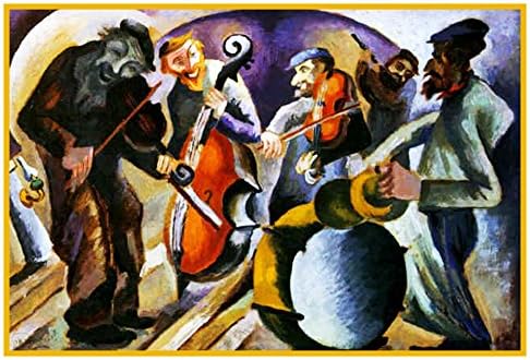 Orenco Originals Musicians Russian Artist Issachar BER Ryback's Counted Cross Stitch Pattern