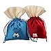 Lilith li Double Layer Korean Version Design Drawstring Bag Jewelry Pouch Coin Bags : 6 pcs/Set(HB)