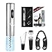 Electric Wine Opener Corkscrew Wine Bottle Opener Set Battery Powered Automatic Wine Openers Accessories Kit Cutter Vacuum Stopper Aerator Wine Pourer (silver)