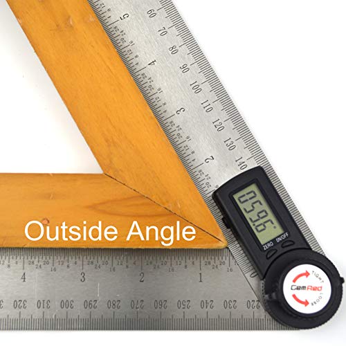 GemRed 82305 Digital Angle Finder 7Inch Protractor (200mm Stainless