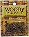 Moore Wood Head Push Pin, Warm Walnut, 20 Per Card (2W-20-WW)