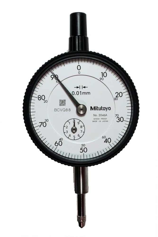 Dial Gauge, end Cover with Eyelet, ISO Version, 10 mm, 0.01 mm
