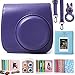 CAIUL Compatible Mini 8 Camera Case Bundle with Album, Filters & Other Accessories for Fujifilm Instax Mini 9 8 8+ (Purple, 7 Items)