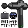 TOLOCO Massage Gun, Upgrade Percussion Muscle Massage Gun for Athletes, Handheld Deep Tissue Massager (Black)