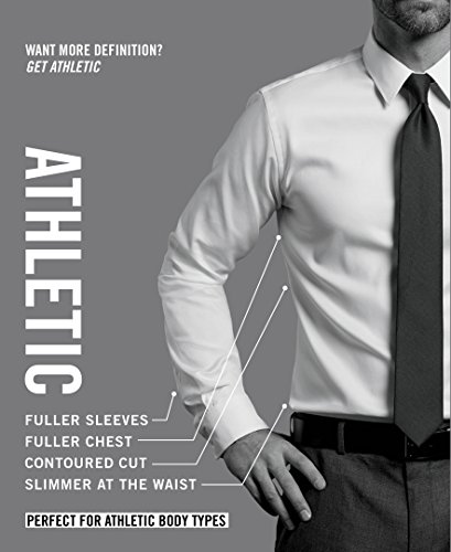 Arrow Mens Poplin Athletic Fit Solid Spread Collar Dress Shirt | Desertcart  Aruba