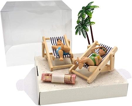Caja para regalar dinero, diseño de playa: Amazon.es: Hogar
